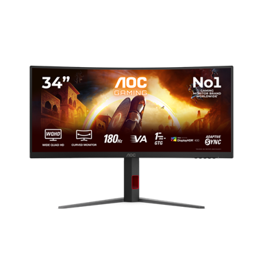 AOC Gaming monitor G4 CU34G4CAP, 34", 3440 x 1440, crni